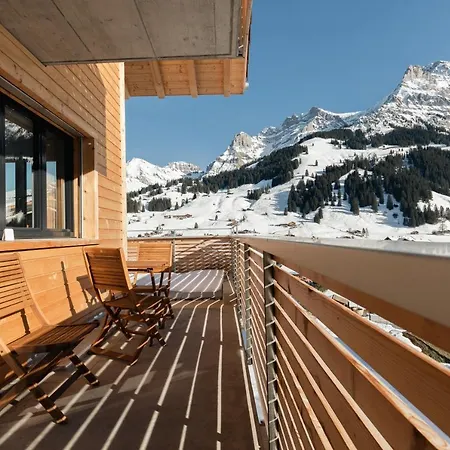 Chuenislodge1 Neu, Grosse Terrasse & Designerofen, Praechtige Aussicht Adelboden Exterior photo